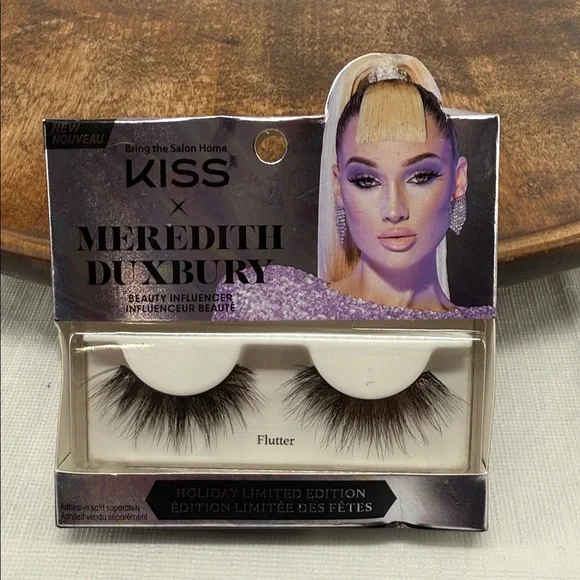 Kiss x Meredith Duxbury Flutter Lashes - Black Holiday Limited Edition 1 Pair - Picture 1 of 2